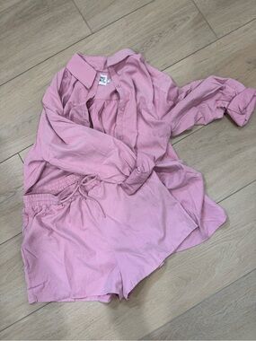 Princess Polly Dusty Pink Button-Up Shirt